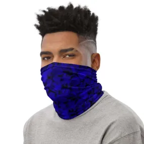 Abstract Tropical Blue Neck Gaiter