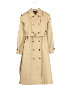 Karen Millen Beige Tailored Double Breasted Trench Coat UK 6