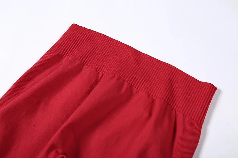 Knitted seamless high waist yoga