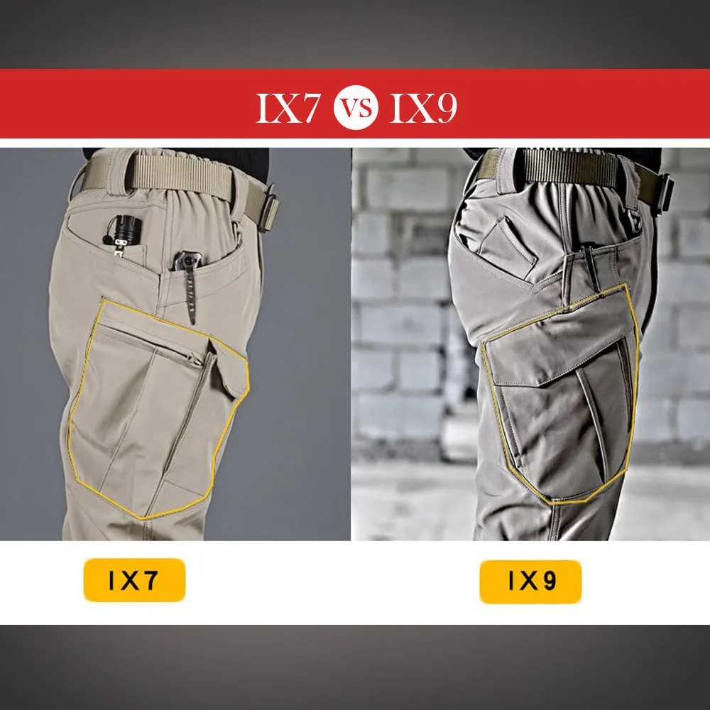 Men's Outdoor Waterproof Cargo Camouflage Combat Pants with Pockets