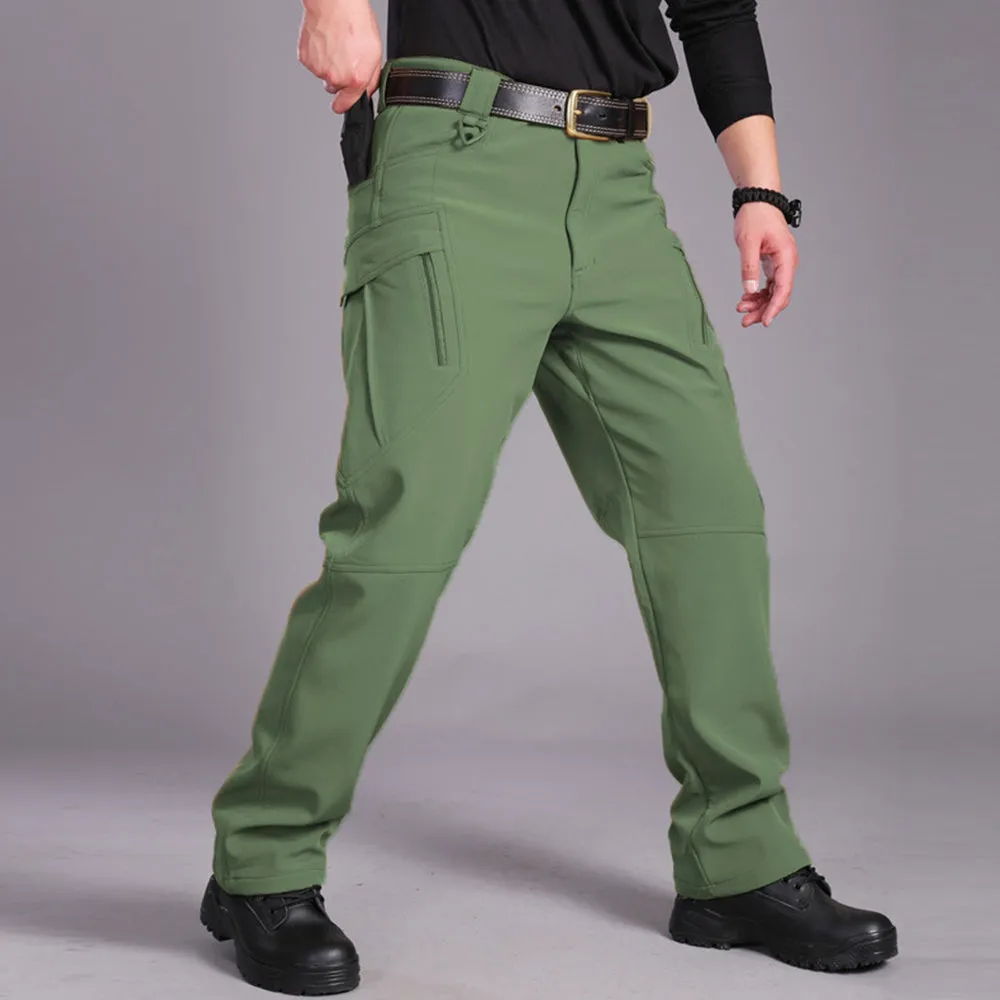 Men's Outdoor Waterproof Cargo Camouflage Combat Pants with Pockets