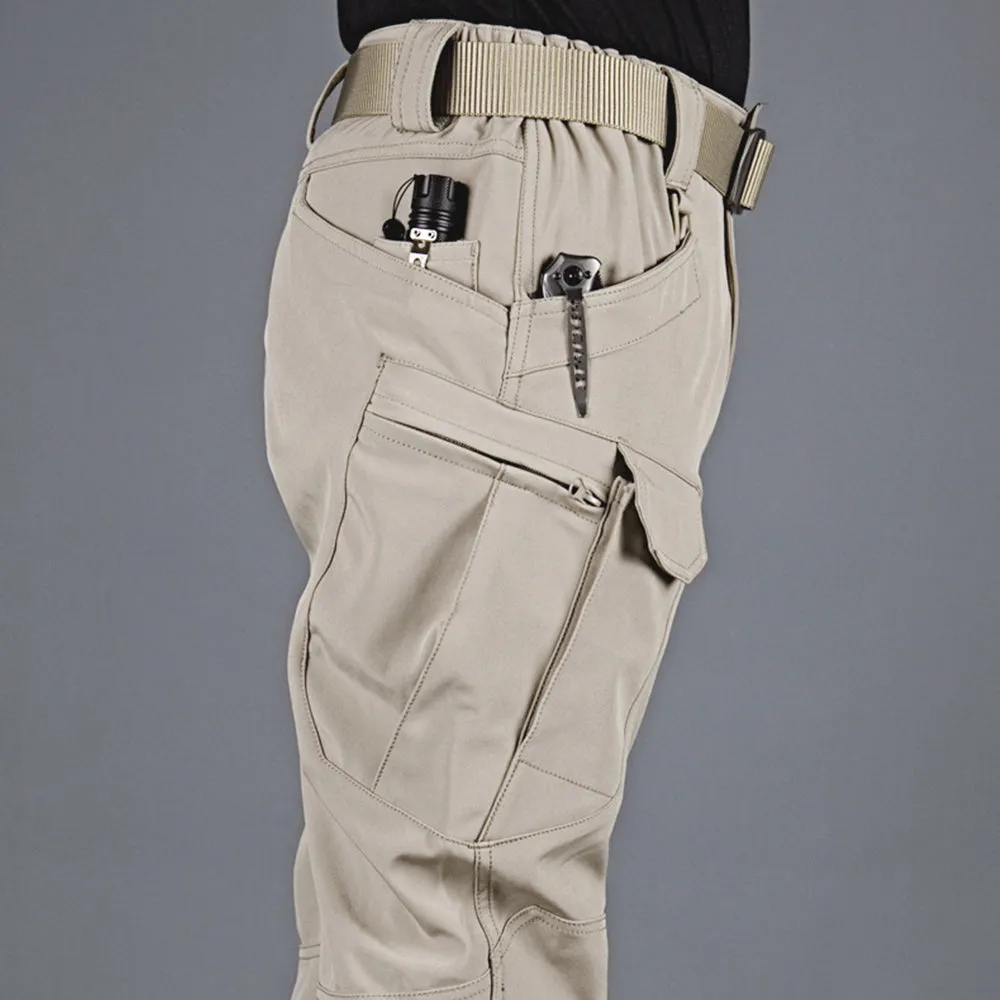 Men's Outdoor Waterproof Cargo Camouflage Combat Pants with Pockets