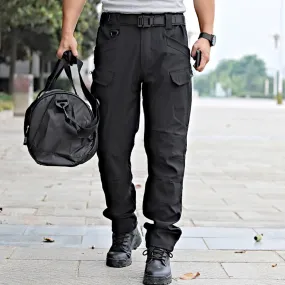 Men's Outdoor Waterproof Cargo Camouflage Combat Pants with Pockets