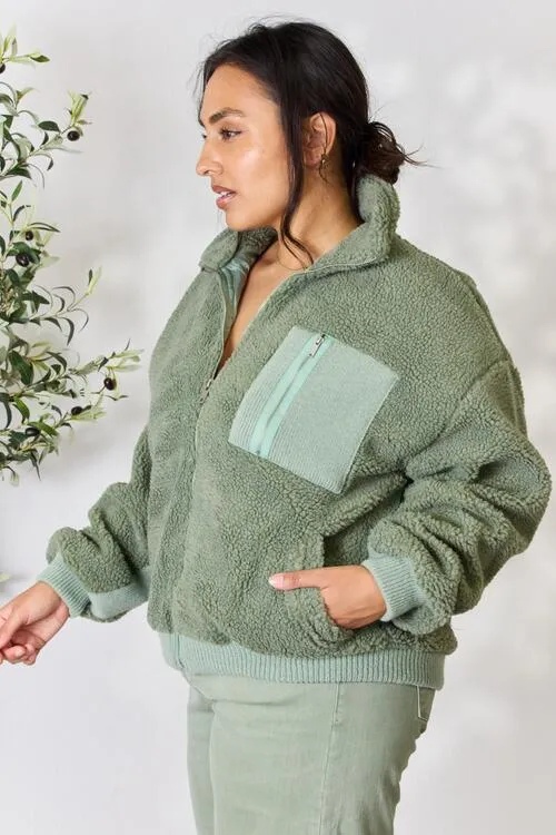 Mountainside Moment Zip Up Collared Jacket
