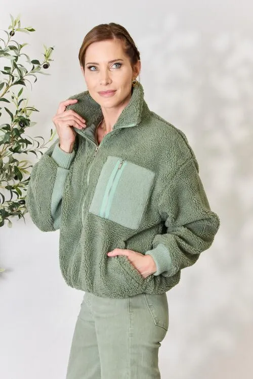 Mountainside Moment Zip Up Collared Jacket