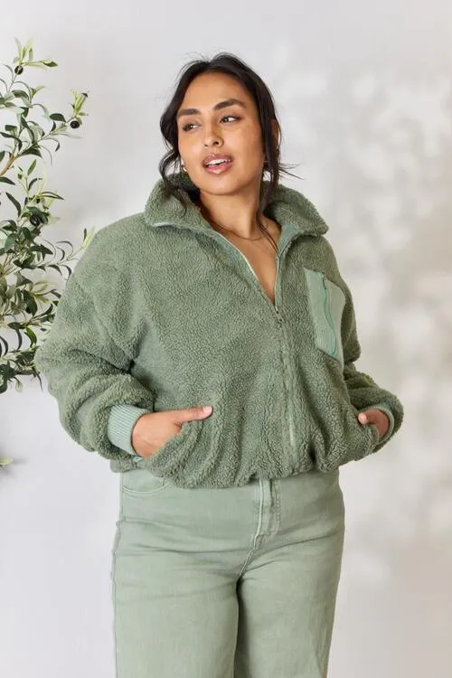 Mountainside Moment Zip Up Collared Jacket