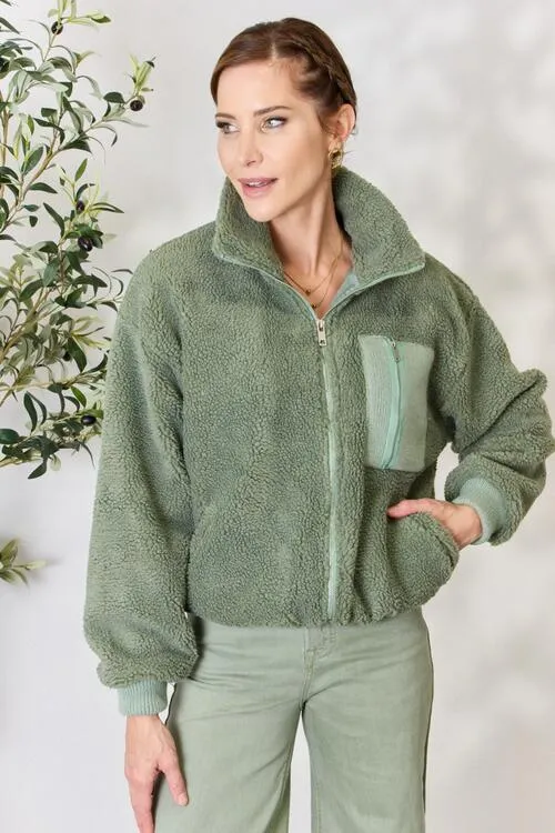 Mountainside Moment Zip Up Collared Jacket