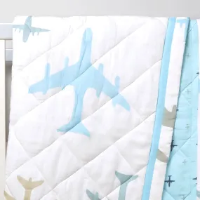 Organic Cotton Baby Quilt Dream Wings Throw  | Blanket Shawl Coverlet