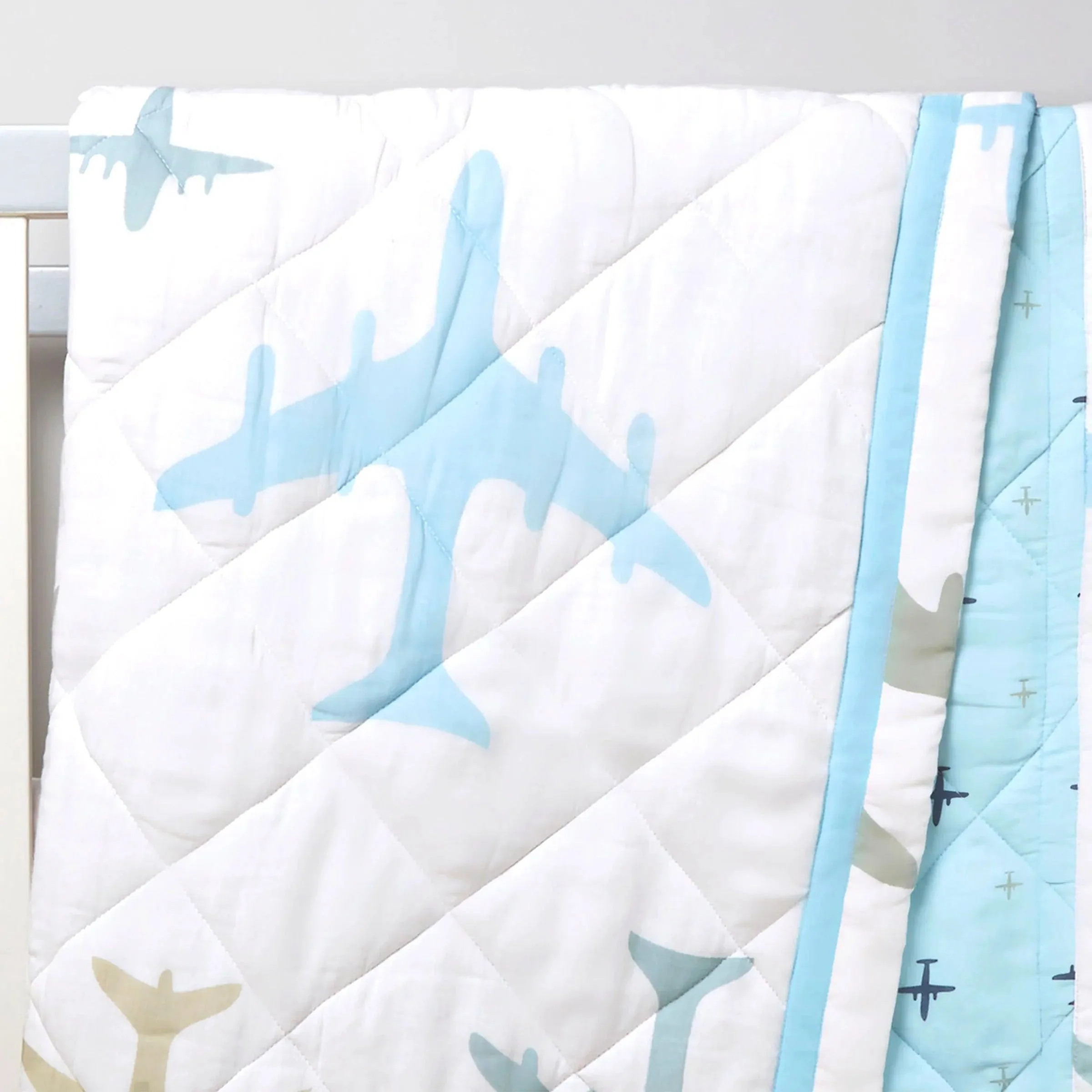 Organic Cotton Baby Quilt Dream Wings Throw  | Blanket Shawl Coverlet