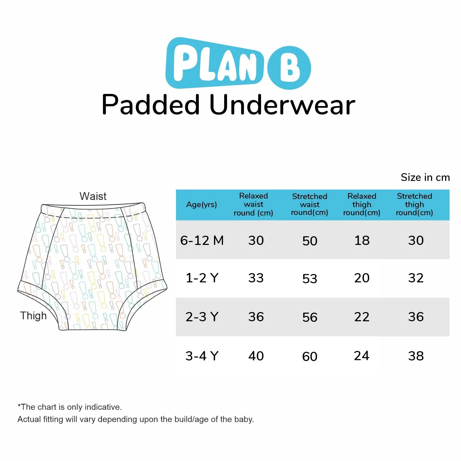 Padded Underwear for Potty Training - 2pack - Big Short