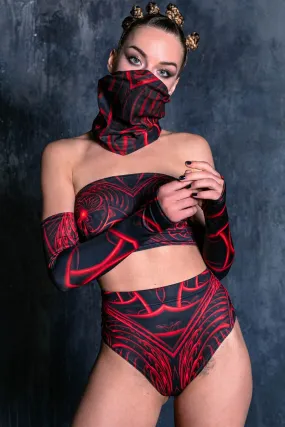 Red Dragon Rave Neck Gaiter on Sale