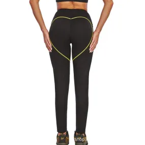 Sports Black High Waisted Gym Corset Sweat Legging For Women